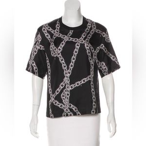 Louis Vuitton Printed Silk Paneled Top - M